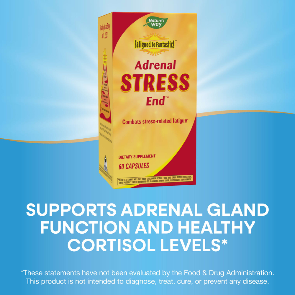 Nature's Way, Fatigued to Fantastic!, Adrenal Stress End, 60 капсул