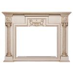 Портал Real Flame London 33 WT Белый дуб с бежевой патиной