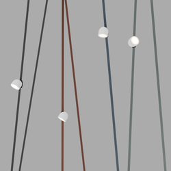 DK5542-WH+BK Поворотный светильник для трека-ремня Belty, серия Spot, со светодиодом, D100*H107мм, 48V DC, 12W, RA90, 120°, 4000K, IP20, белый с черным, алюминий