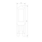 Светодиодная лампа G4 LED 3W 220V 3300K стекло BLG416