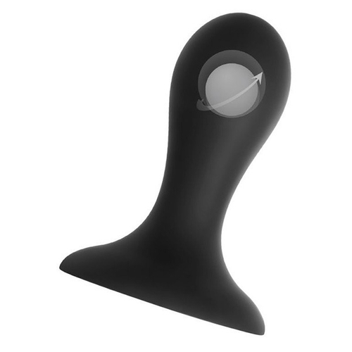 Черная анальная втулка 8,5см Erotist Toys Anal Plug Hidro Size S