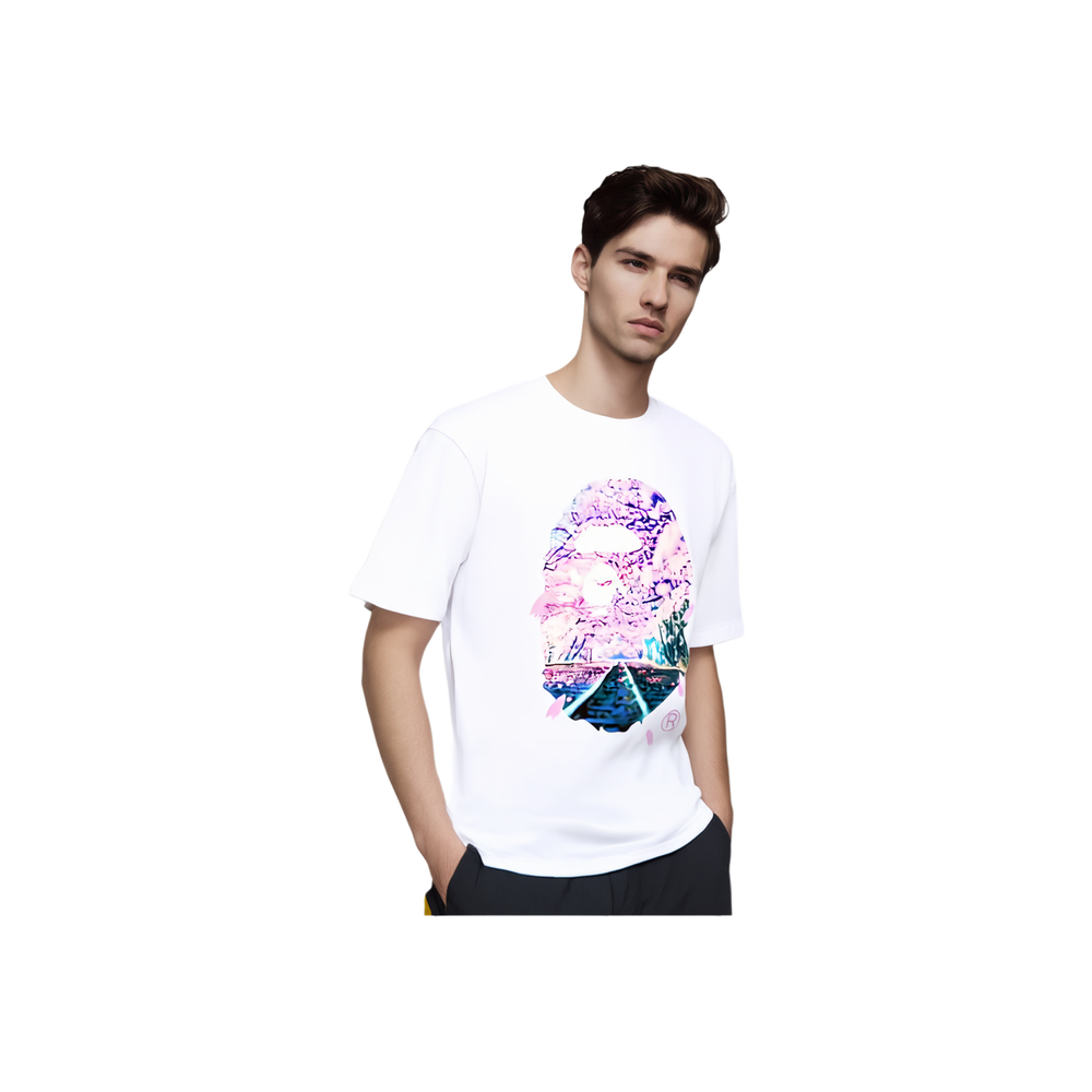 A Bathing Ape Sakura Photo Ape Head Tee