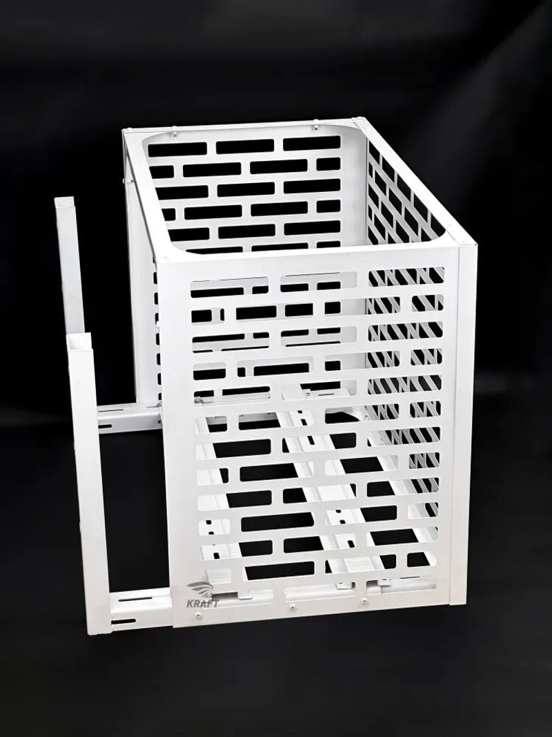 Корзина наружного блока кондиционера с выдвижными усиленными кронштейнами (оц.ст 2,0-0,8 мм) 1000*550/600