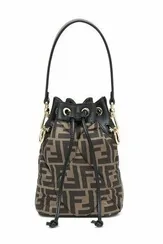 Сумка-мешок Fendi Mon Tresor темно-коричневый