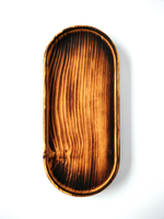 Поднос деревянный овальный сервировочный