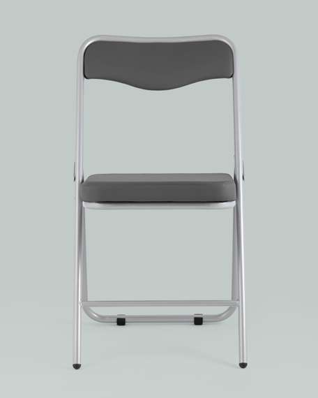 складной Джонни экокожа серый каркас металлик