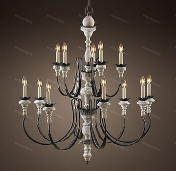 Люстра PARISIAN WOOD & ZINC Restoration Hardware 68060241