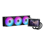 Водяное охлаждение CPU Asus ROG RYUO IV 360 ARGB, 3x120mm Liquid CPU Cooler, AMOLED-display, Black