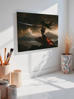Картина на стену 40 X 50 Девушка воин
