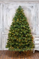 искусственная елка, световая, с встроенной гирляндой "Парижанка"