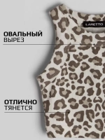 Летний кроп топ трикотажный детский