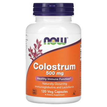 Now Foods Colostrum 500 mg 120 Capsules , Колострум , Молозиво
