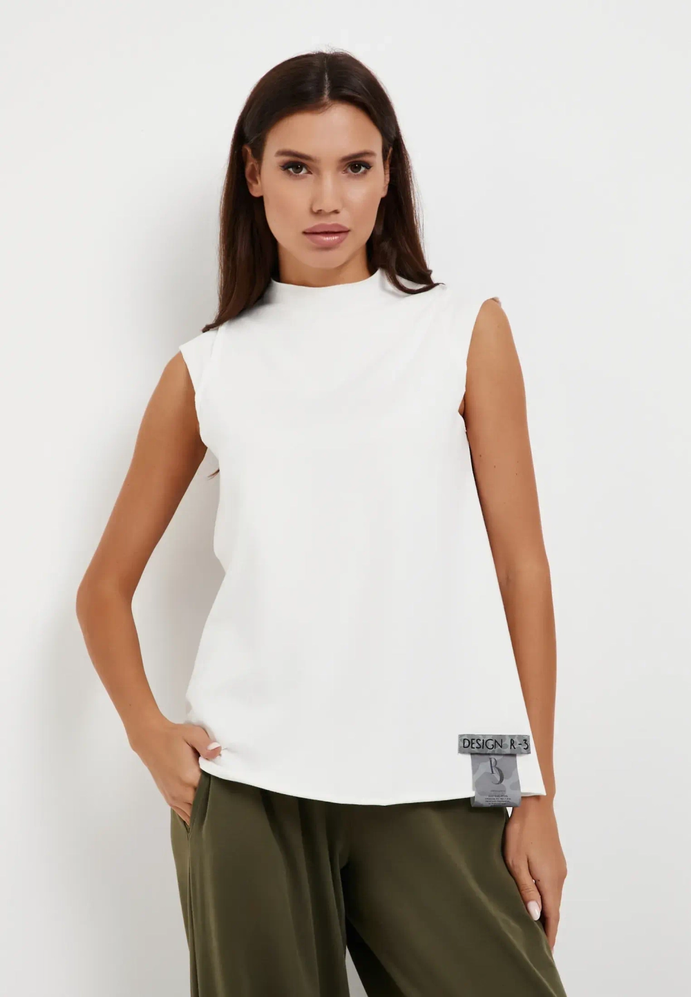 Майка стойка 2 белый