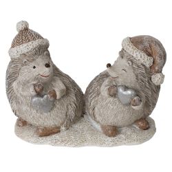 GAEM Фигурка декоративная "Ёжики", L12,5 W5 H9 см