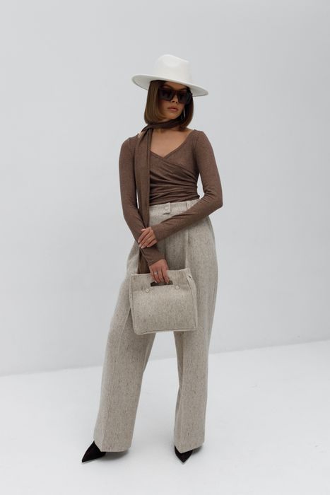 ЛОНГСЛИВ БРЮНЕ ШОКОЛАДНЫЙ С БЛЕСТКАМИ