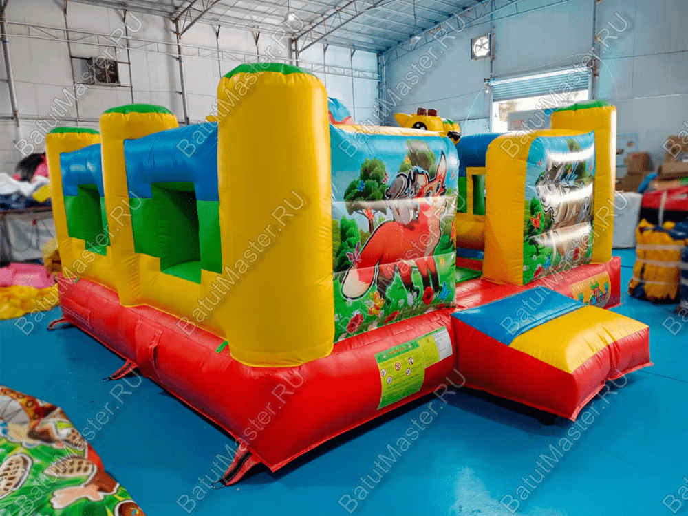 Надувной батут "Лесное царство" 4*4*2,5 м