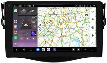 Магнитола для Toyota RAV4 30 2005-2012, Vanguard - Carmedia OL-9688 QLed+2K, Android 13, TS20, CarPlay, 4G SIM-слот
