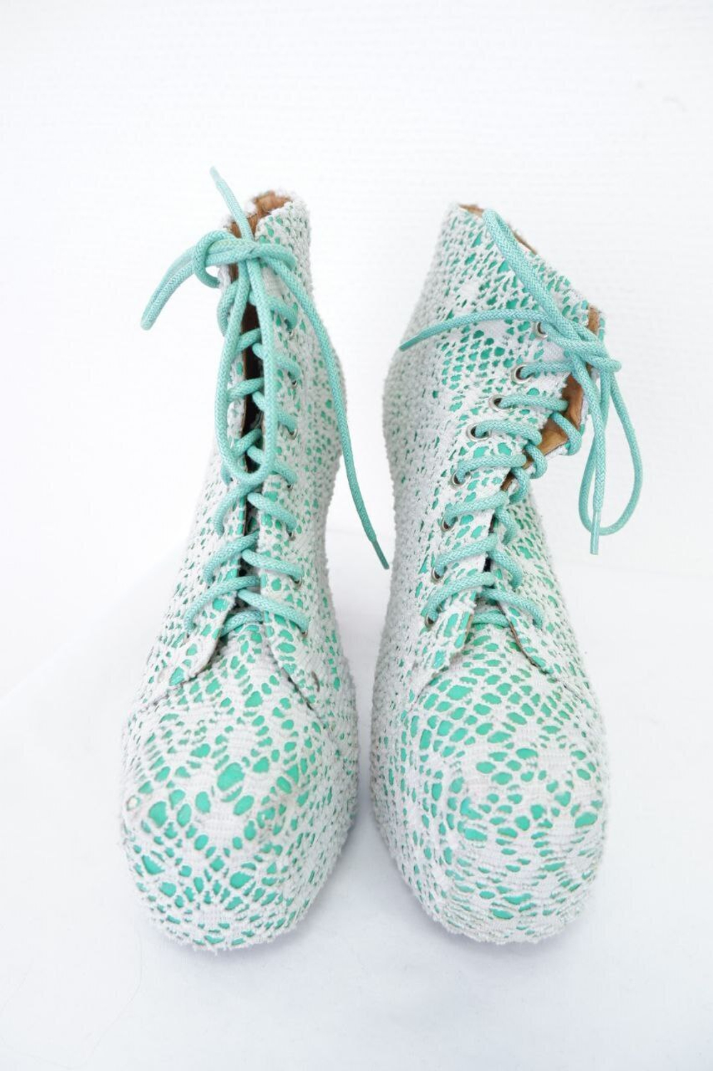 Ботильоны Jeffrey Campbell с кружевом 38 размер