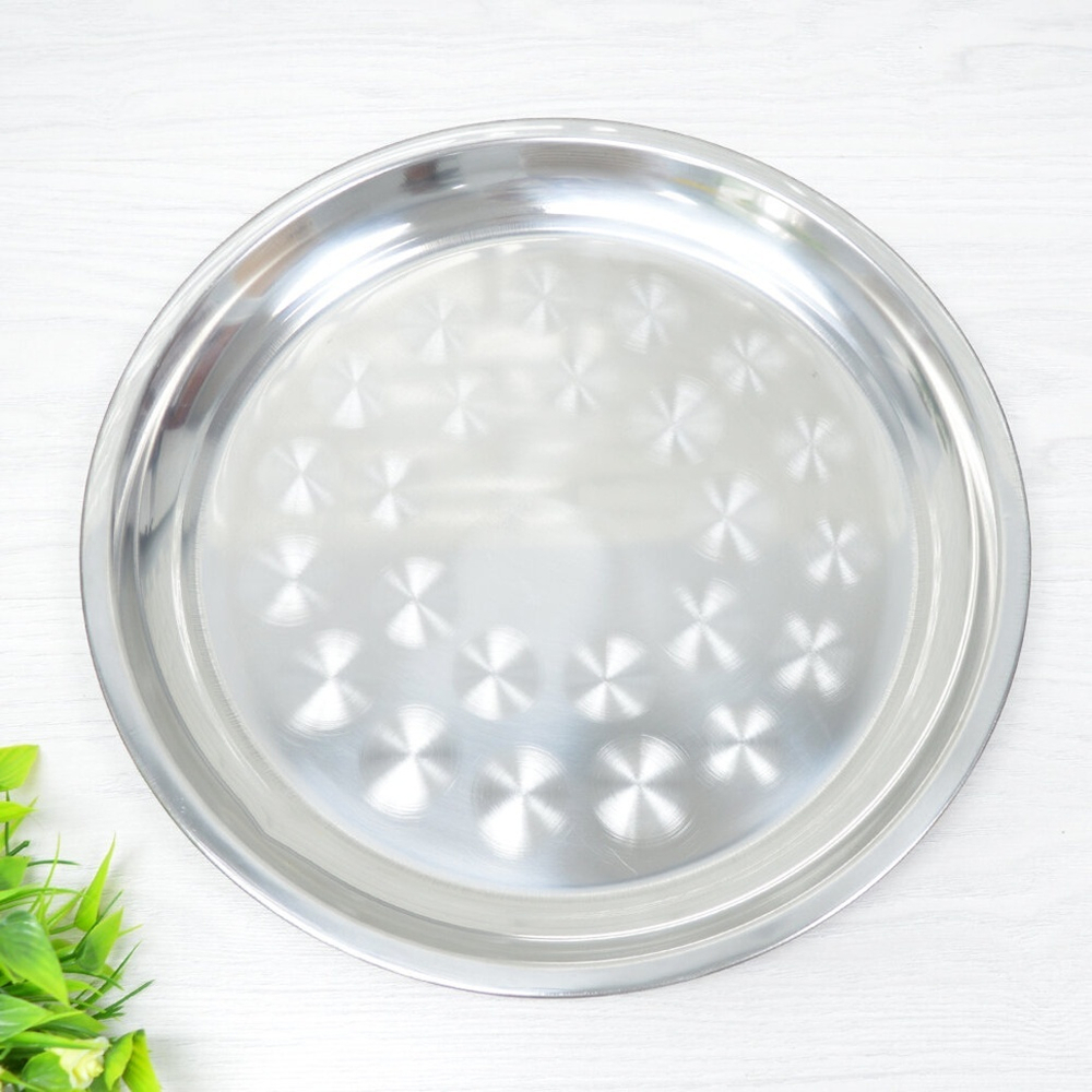 Поднос 35см круглый нерж