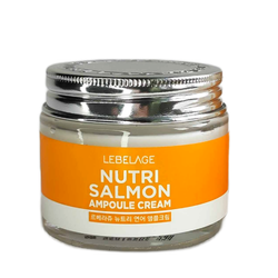 LEBELAGE Крем для лица ампульный с маслом лосося AMPULE CREAM NUTRI SALMON питательный 70 мл