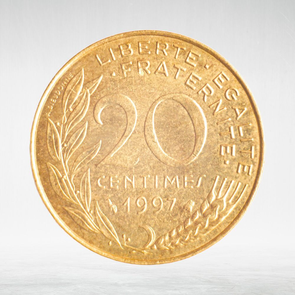France, 20 Centimes 1997 - Marianne, VF