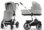 Коляска Cybex Talos S Lux SLV complete Aton S2 Hibiscus Red Base One 4 в 1 Stone Grey с дождевиками