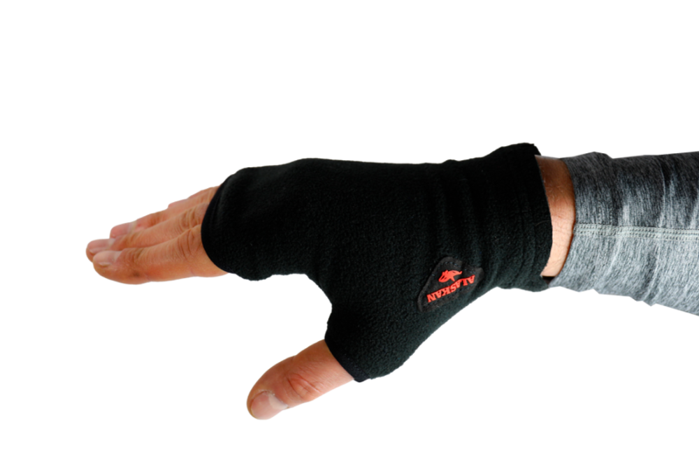 Варежки флис.Small Mittens чёрн. L