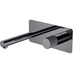 Смеситель для раковины Boheme Stick 125-SGM.3 С ВНУТРЕННЕЙ ЧАСТЬЮ, Shine Gun Metal LINEA