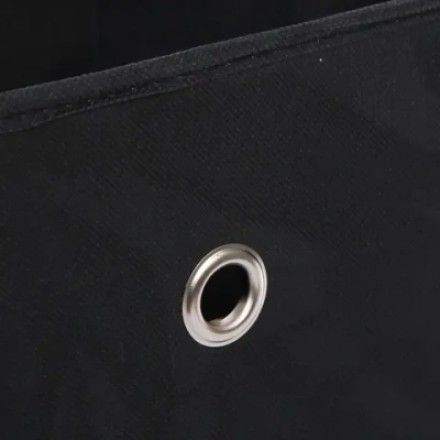 Короб - органайзер складной стеллажный для хранения вещей с ручками «УЮТДОМА», цвет черный, 28*27*28см