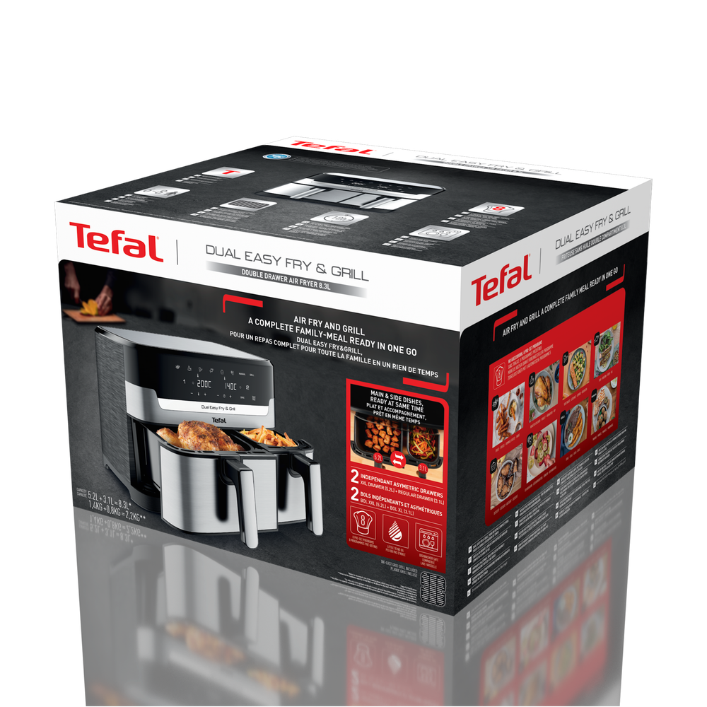 Аэрогриль Tefal Dual Easy Fry & Grill EY905D10