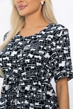 Платье Майя (черно-белое) П13911-3М LT Collection