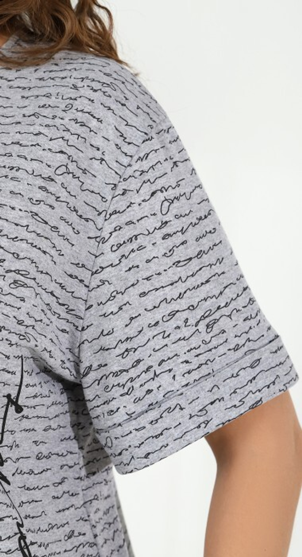 Пижама женская "Письмена" бриджи+футболка К-770