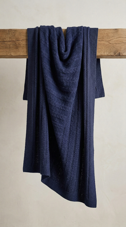 Плед Косы ПД039-11 синий