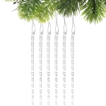 Подвеска «Снежный хрусталь» 18 см (набор 6 шт), Белый