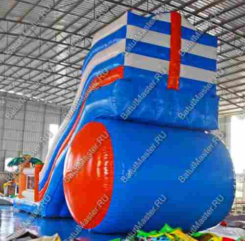 Надувной батут-горка "Супер-волна" 13*6*8 м