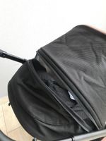 Коляска детская Peppy Monaco 2 в 1 GP Rose Black (черный), рама черн-золотая, шлифованный алюминий