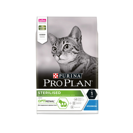 Сухой корм для стерилизованных кошек Purina PRO PLAN с кроликом 1,5 кг