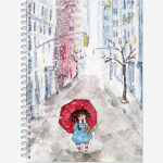 Блокнот-скетчбук SKETCHBOOK А5 с жесткой обложкой 60л. "Прогулка"