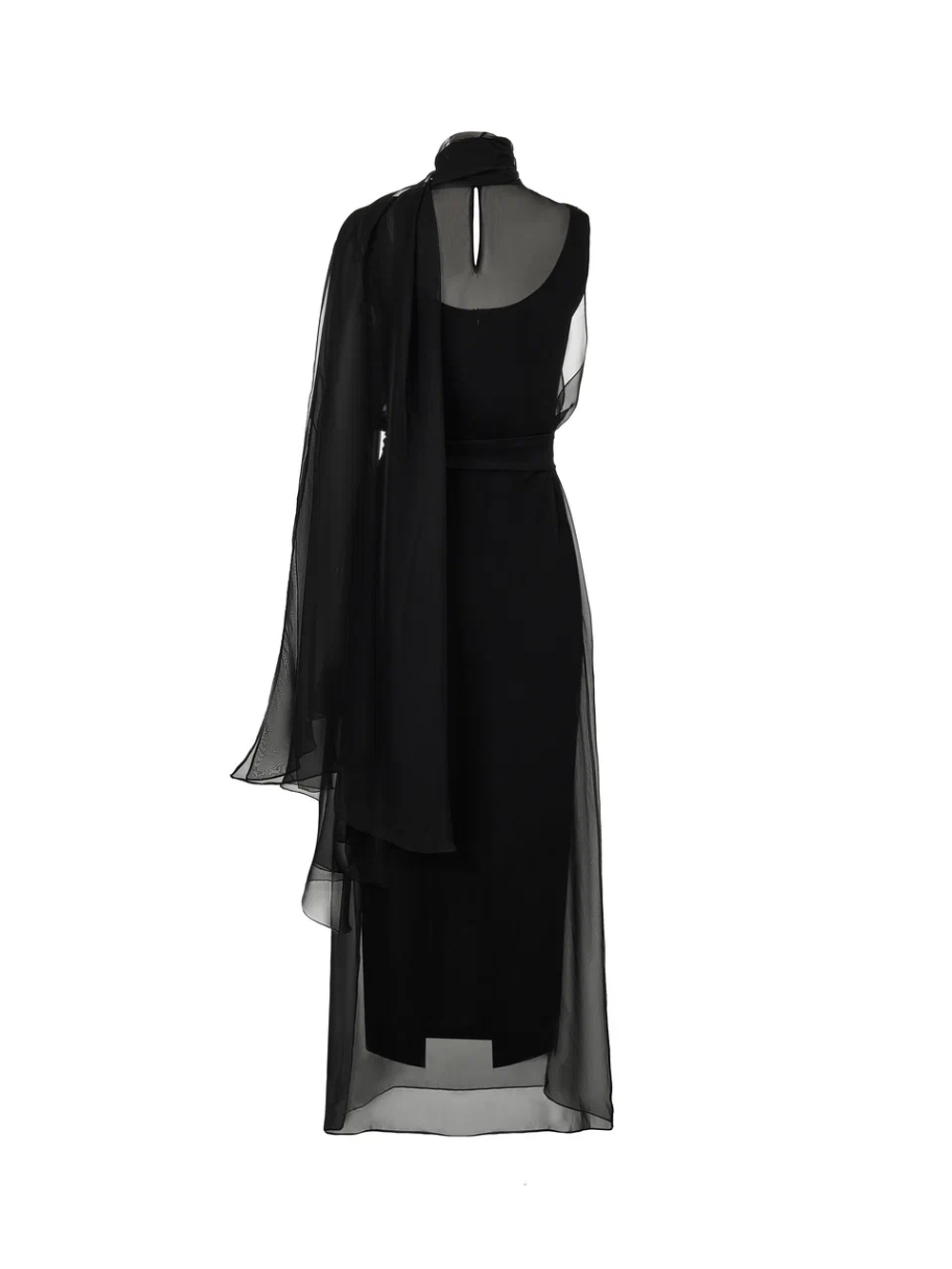 Платье с шифоновой накидкой