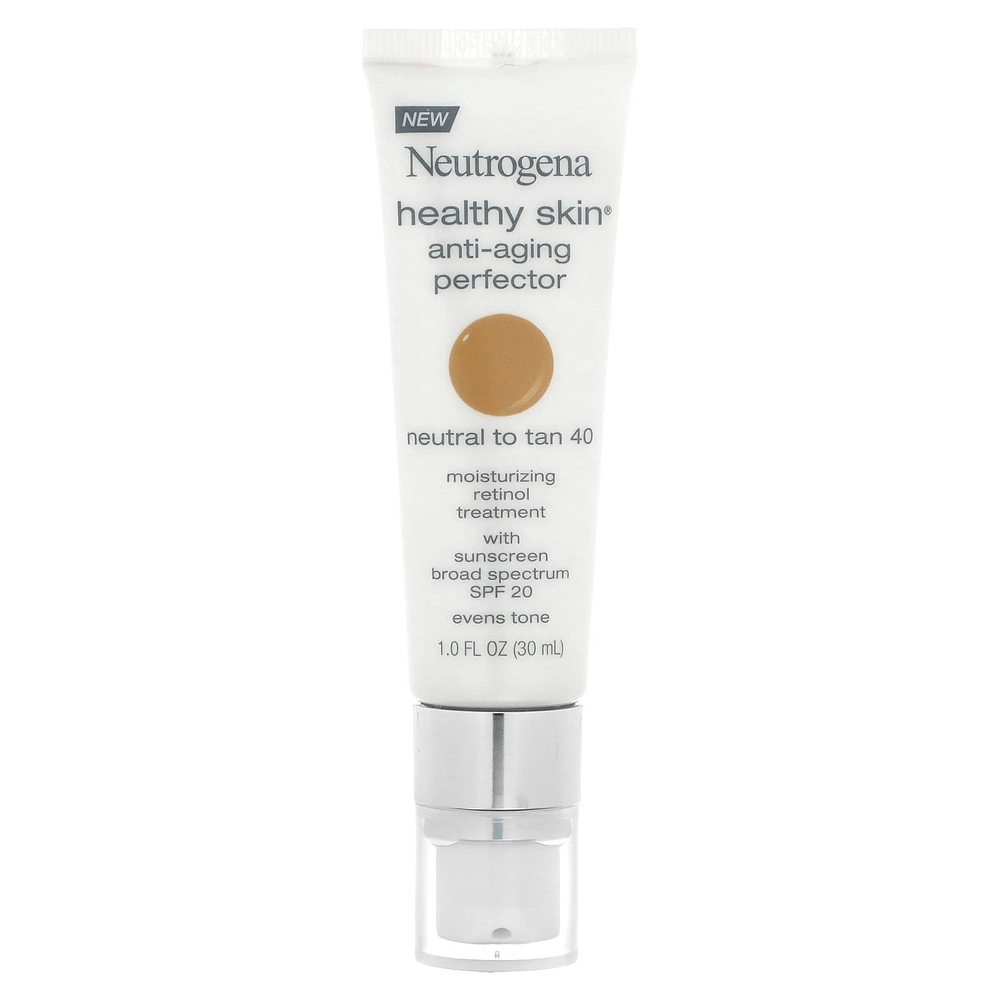 Neutrogena, Anti-Aging Perfector для здоровой кожи, SPF 20, от нейтрального до 40-го, 30 мл (1 жидк. унц.)