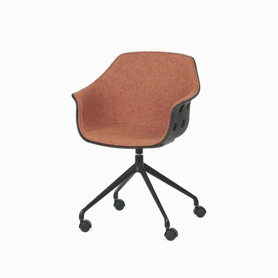 Стул Expectation цвет черный/терракотовый