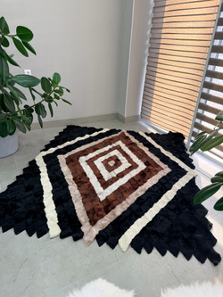 Покрывало меховое ковер из шкуры овчины