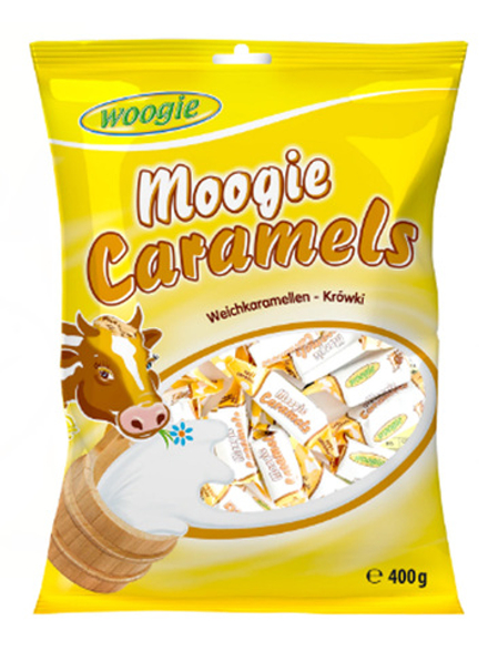 Конфеты молочные "коровьи" WOOGIE Moogie Caramels 400 г
