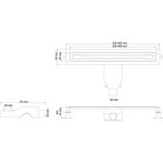 Душевой лоток Boheme Premium Trendy 80см 983-80-G нержавеющая сталь ЗОЛОТО