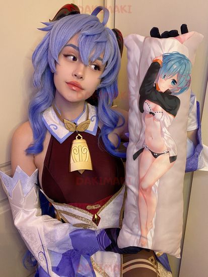 Мини дакимакура Рем из Re:Zero. Жизнь с нуля в альтернативном мире арт. M0117, 60х20 см