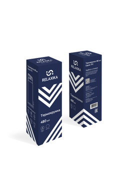 Термокружка Relaxika 701 (0,48 литра), синяя (без лого)