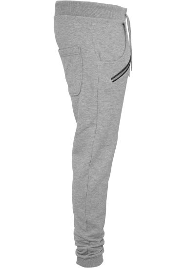 Брюки URBAN CLASSICS Zip Deep Crotch Sweatpants (Серый (Grey)