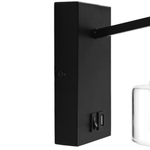 740627 Бра FICO II 1х12W GX53 ЧЕРНЫЙ/ПРОЗРАЧНЫЙ