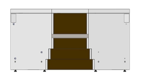 Прилавок кондитерский нейтральный REFETTORIO Crystal RKN2270A внутренний угол 270 градусов