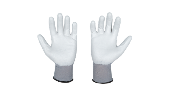 Перчатки для защиты от загрязнений КОНТАКТ SCAFFA PU1850T-GR